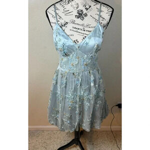 Sue Wong Nocturne Vintage Short Sequined Beaded Embroidered Fairy Dress Size 6